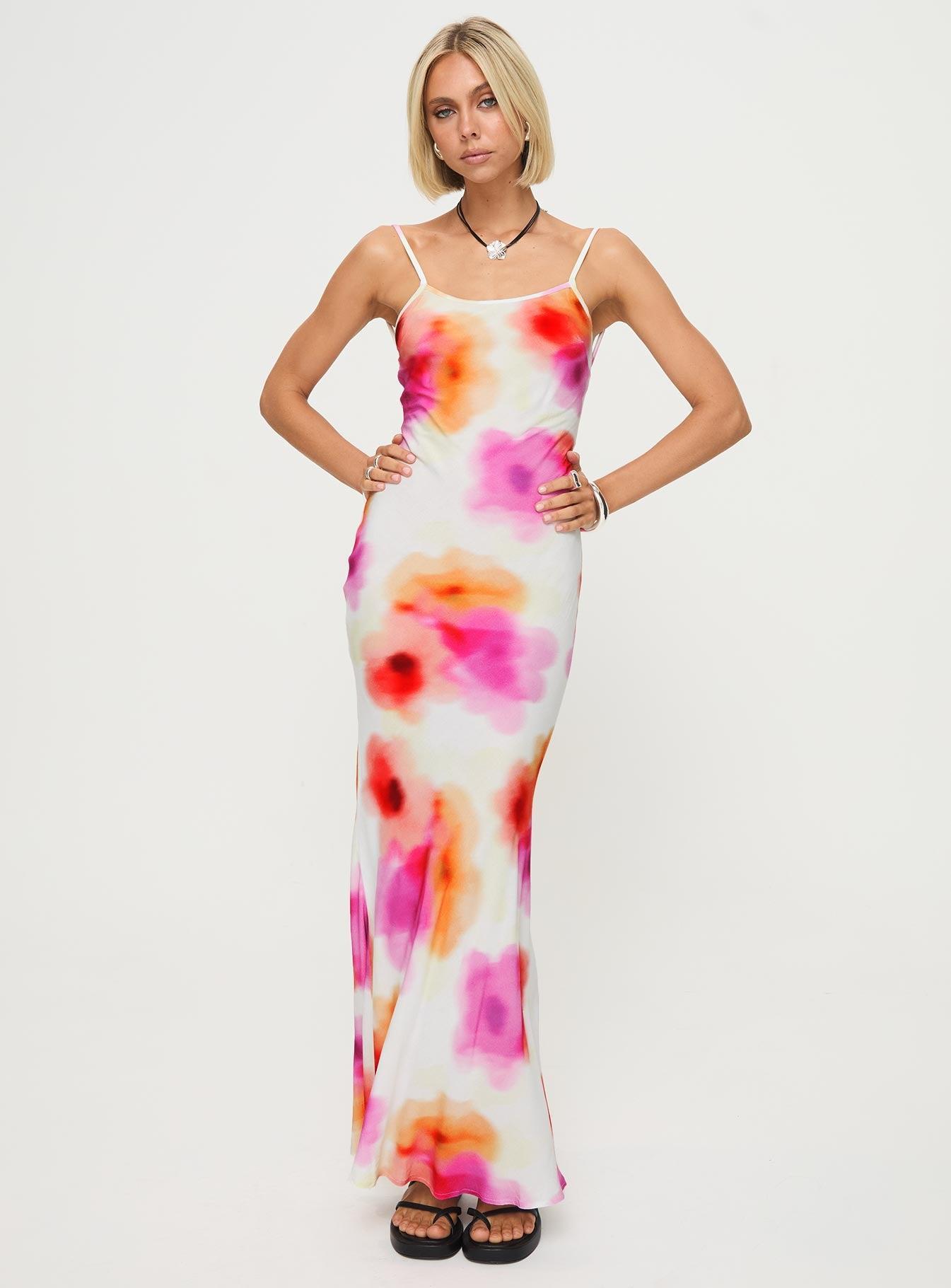 Luncheon Maxi Dress Pink Multi Product Image