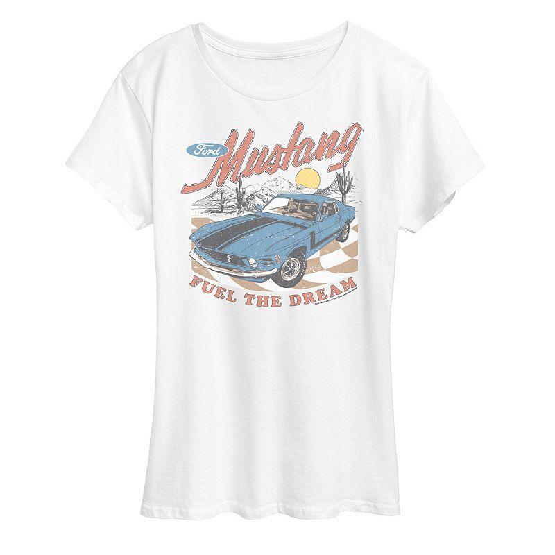 Womens Ford Mustang Fuel The Dream Graphic Tee Product Image