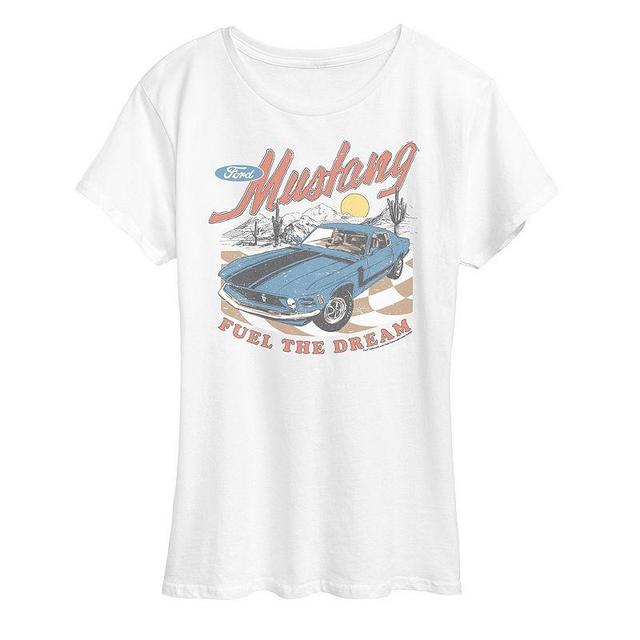 Womens Ford Mustang Fuel The Dream Graphic Tee Product Image