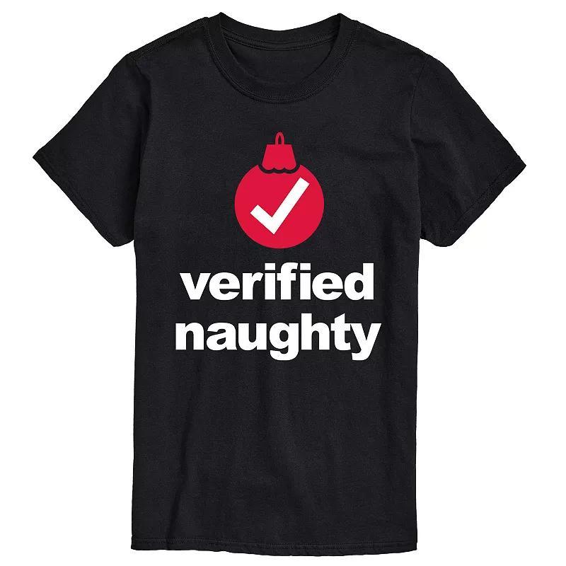 Mens Verified Naughty Graphic Tee Product Image