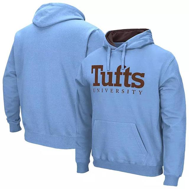 Mens Colosseum Light Blue Tufts University Jumbos Arch & Logo 3.0 Pullover Hoodie Product Image