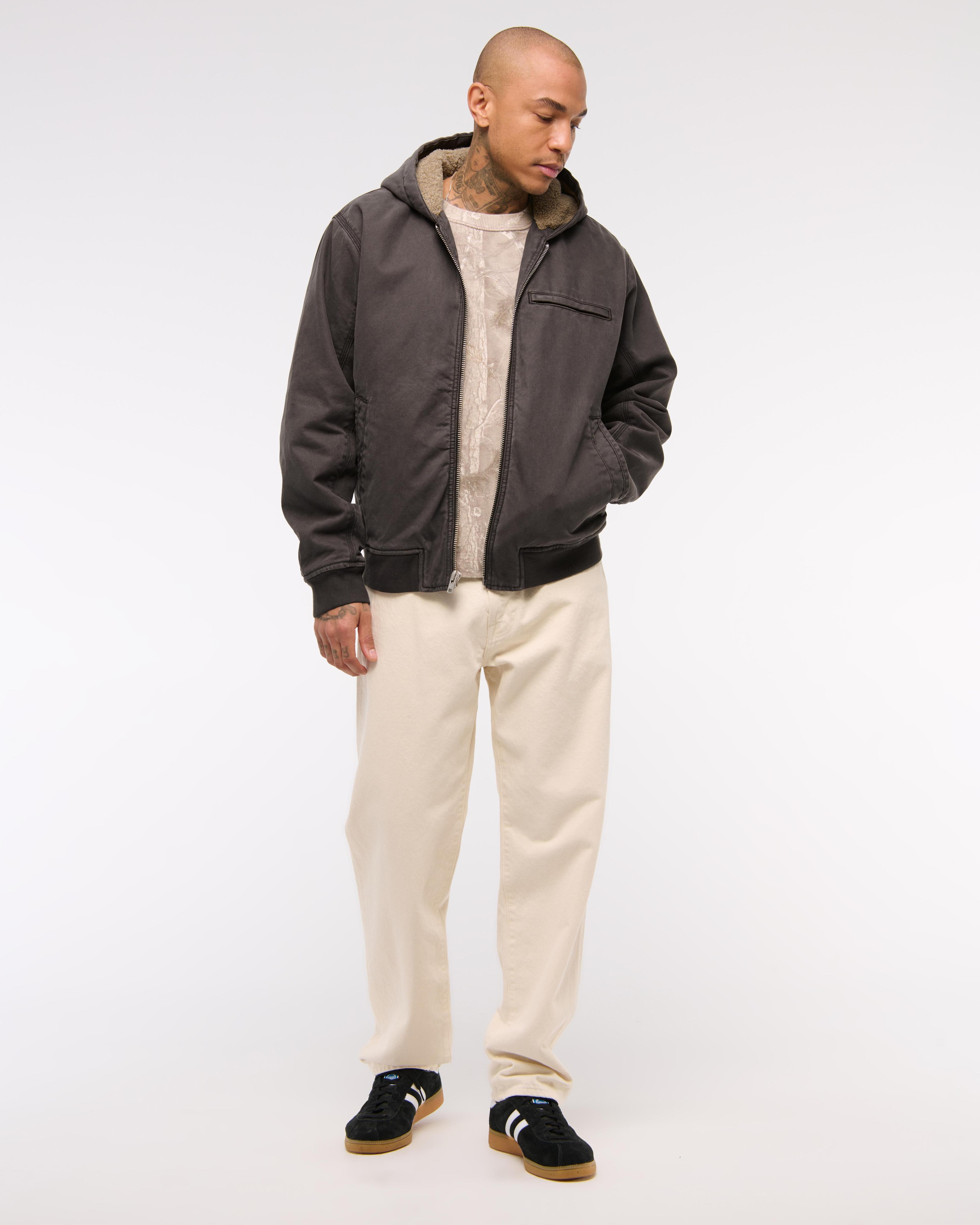 Hooded Workwear Bomber Jacket Product Image