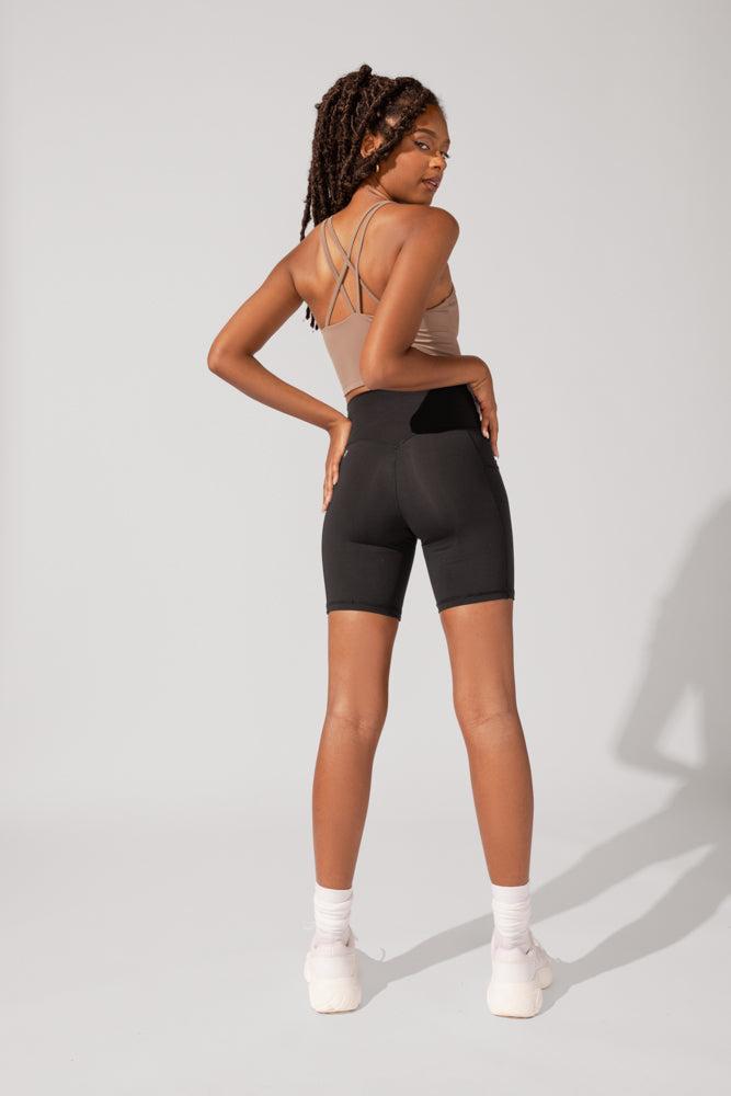 Crisscross Hourglass® Biker Short - Black Product Image