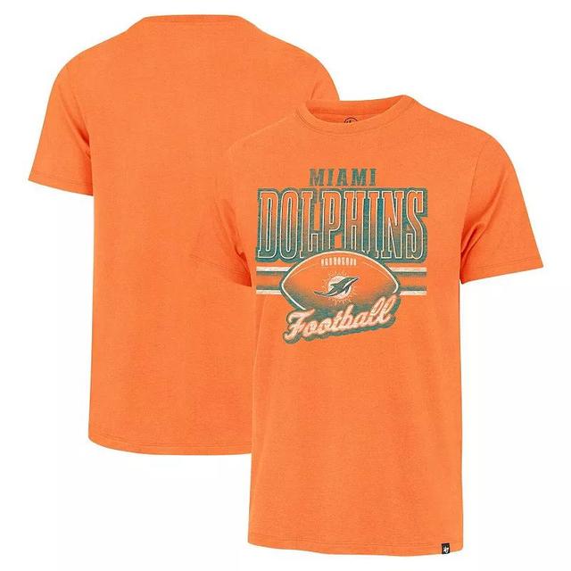 Mens 47 Brand Orange Distressed Miami Dolphins Last Call Franklin T-shirt Product Image