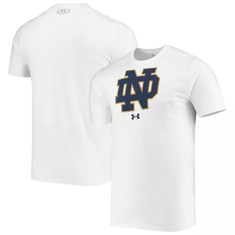 Mens Under Armour Notre Dame Fighting Irish School Logo Performance Cotton T-Shirt Product Image