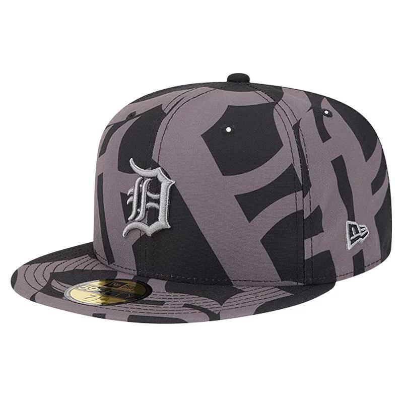 Mens New Era Detroit Tigers Logo Fracture 59FIFTY Fitted Hat Product Image