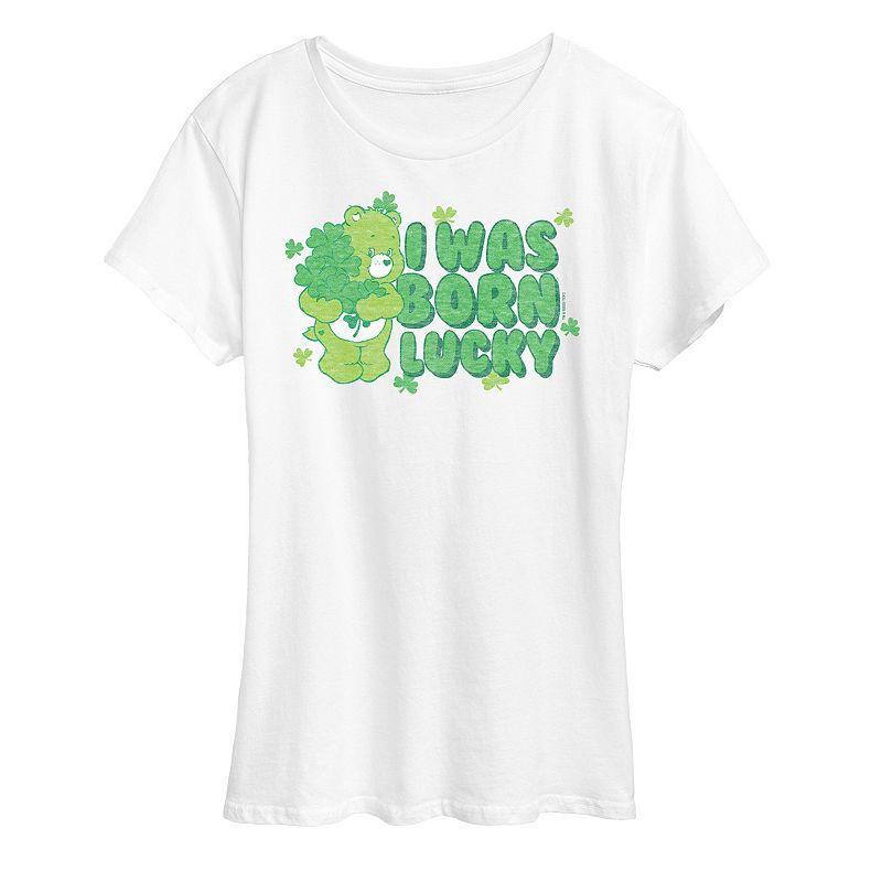 Womens Care Bears Born Lucky Graphic Tee Product Image