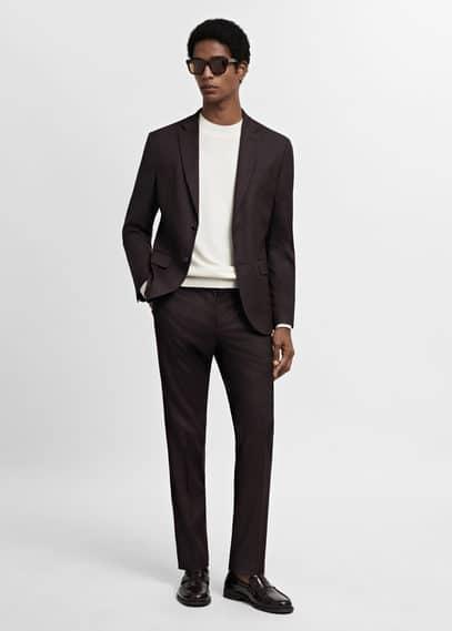 Mango Mens Stretch Fabric Super Slim-Fit Suit Pants Product Image