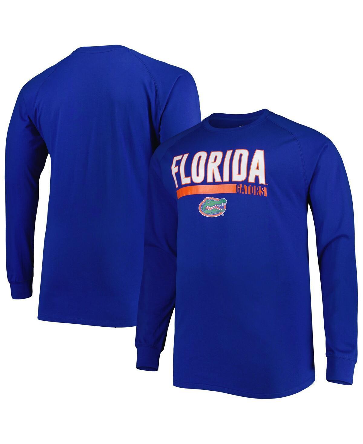 Mens Royal Florida Gators Big & Tall Two-Hit Long Sleeve T-Shirt Product Image