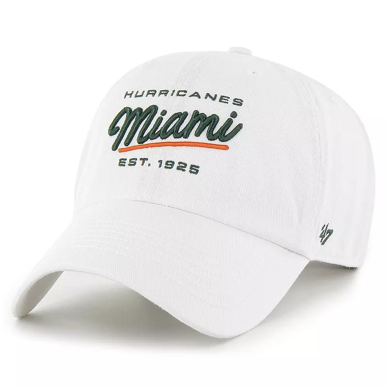 Womens 47 Miami Hurricanes Sidney Clean Up Adjustable Hat Product Image