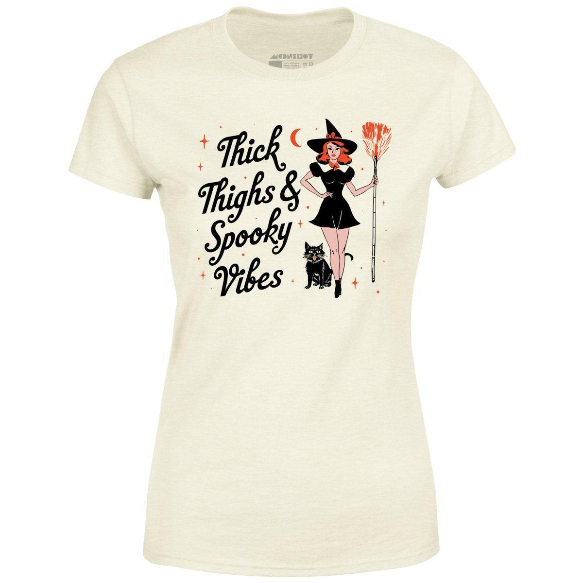 Thick Thighs and Spooky Vibes - Women's T-Shirt Female Product Image