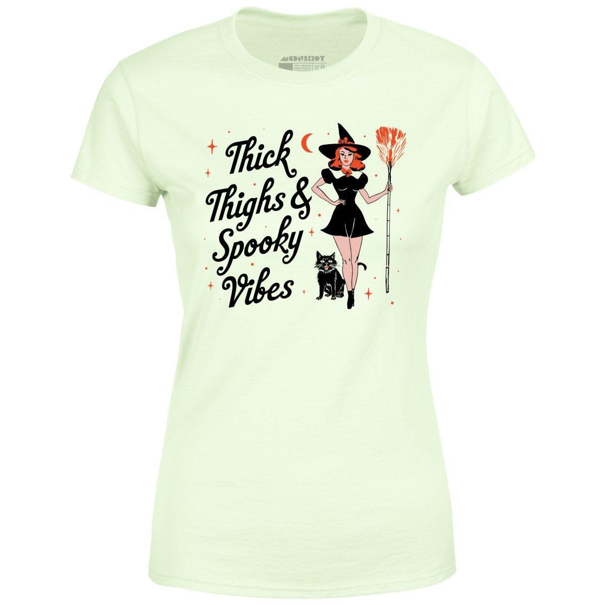 Thick Thighs and Spooky Vibes - Women's T-Shirt Female Product Image