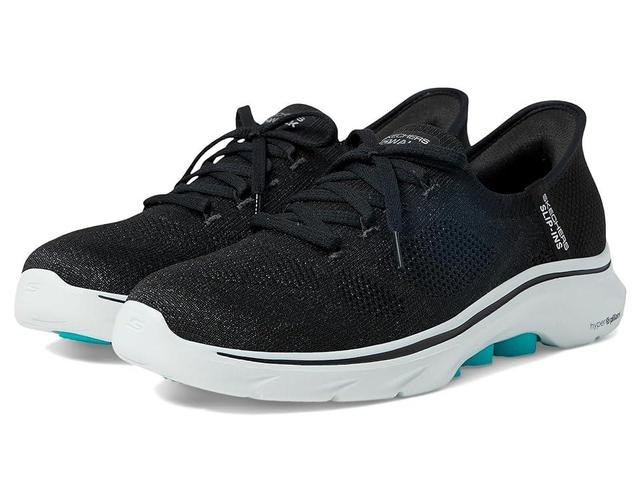 SKECHERS Performance Go Walk 7 Via Hands Free Slip-Ins Aqua) Women's Walking Shoes Product Image