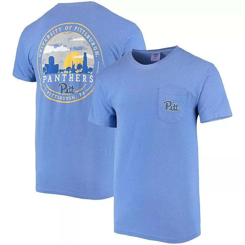 Mens Royal Pitt Panthers Circle Campus Scene T-Shirt Product Image