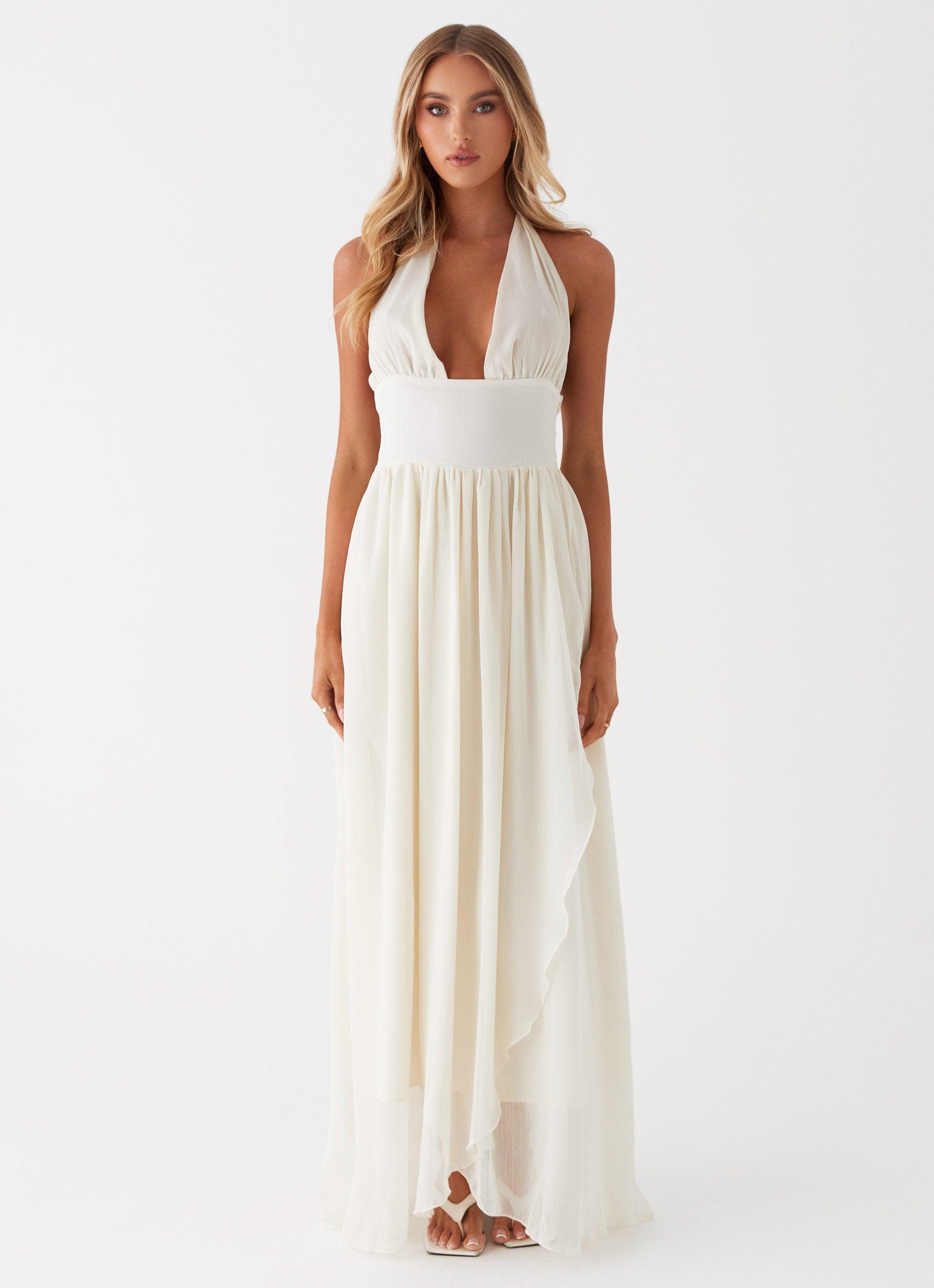 Somewhere New Maxi Dress - Ivory Product Image