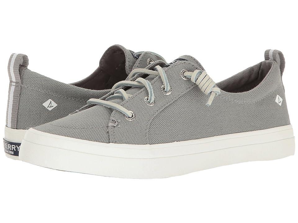 Sperry Crest Vibe Washed Linen (Grey) Women's Lace up casual Shoes Product Image