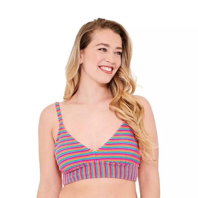 Womens Freshwater Triangle Longline Bra Halter Swim Top Product Image