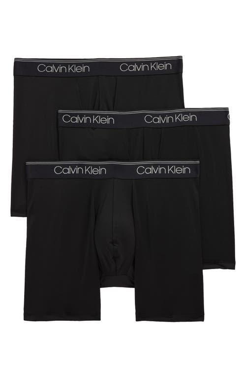 Calvin Klein 3-Pack Low Rise Microfiber Stretch Boxer Briefs Product Image