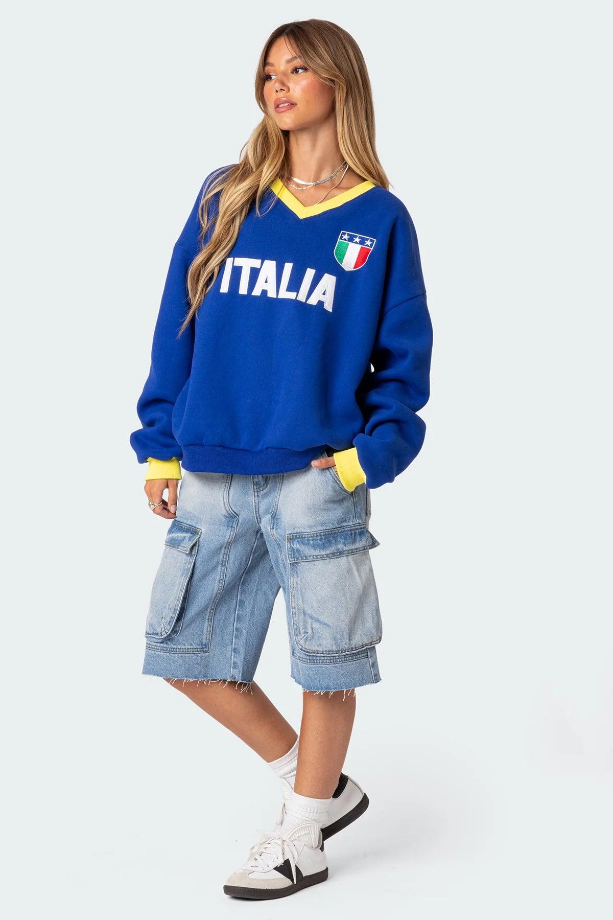 Italy Oversized Sweatshirt Product Image