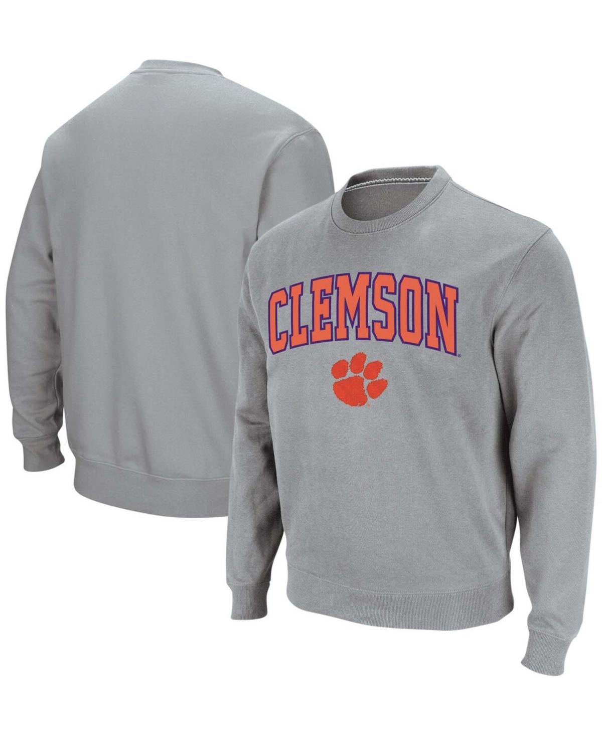 Colosseum Mens Clemson Tigers Arch & Logo Pullover Sweatshirt Product Image