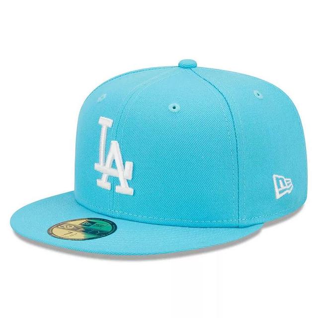 Mens New Era Los Angeles Dodgers Vice Highlighter Logo 59FIFTY Fitted Hat Product Image