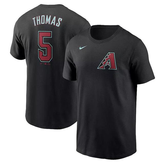 Mens Nike Alek Thomas Black Arizona Diamondbacks 2024 Fuse Name and Number T-shirt Product Image