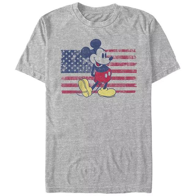 Disneys Mickey Mouse Mens USA Flag Graphic Tee Product Image