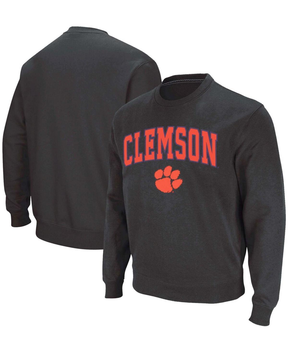 Colosseum Mens Clemson Tigers Arch & Logo Pullover Sweatshirt Product Image