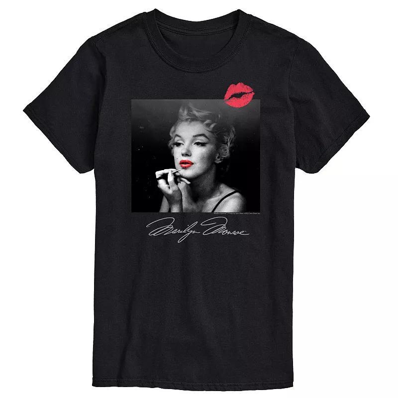 Big & Tall Marilyn Monroe Makeup Tee, Mens Product Image