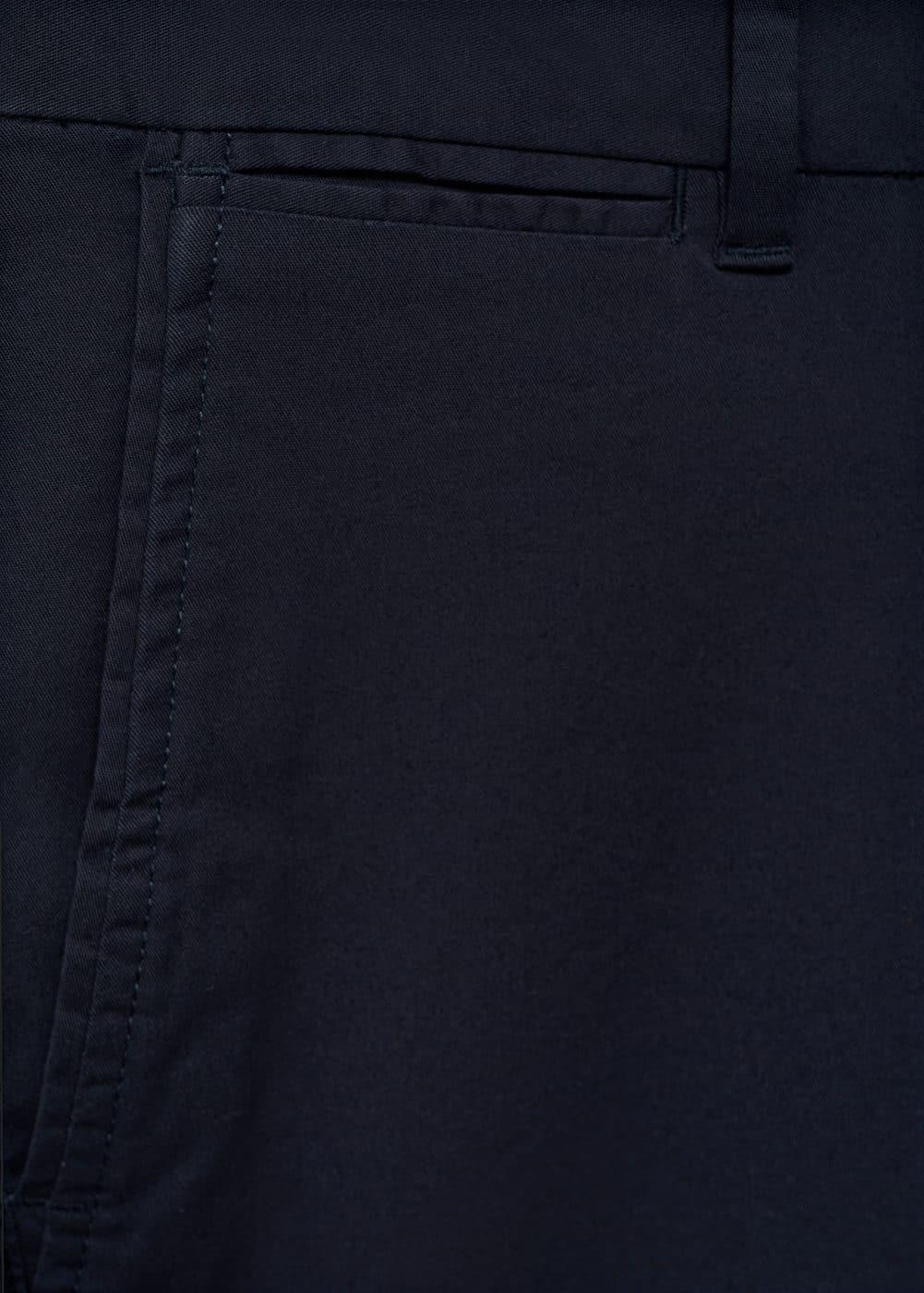 MANGO MAN - Slim-fit chino cotton bermuda shorts dark navyMen Product Image