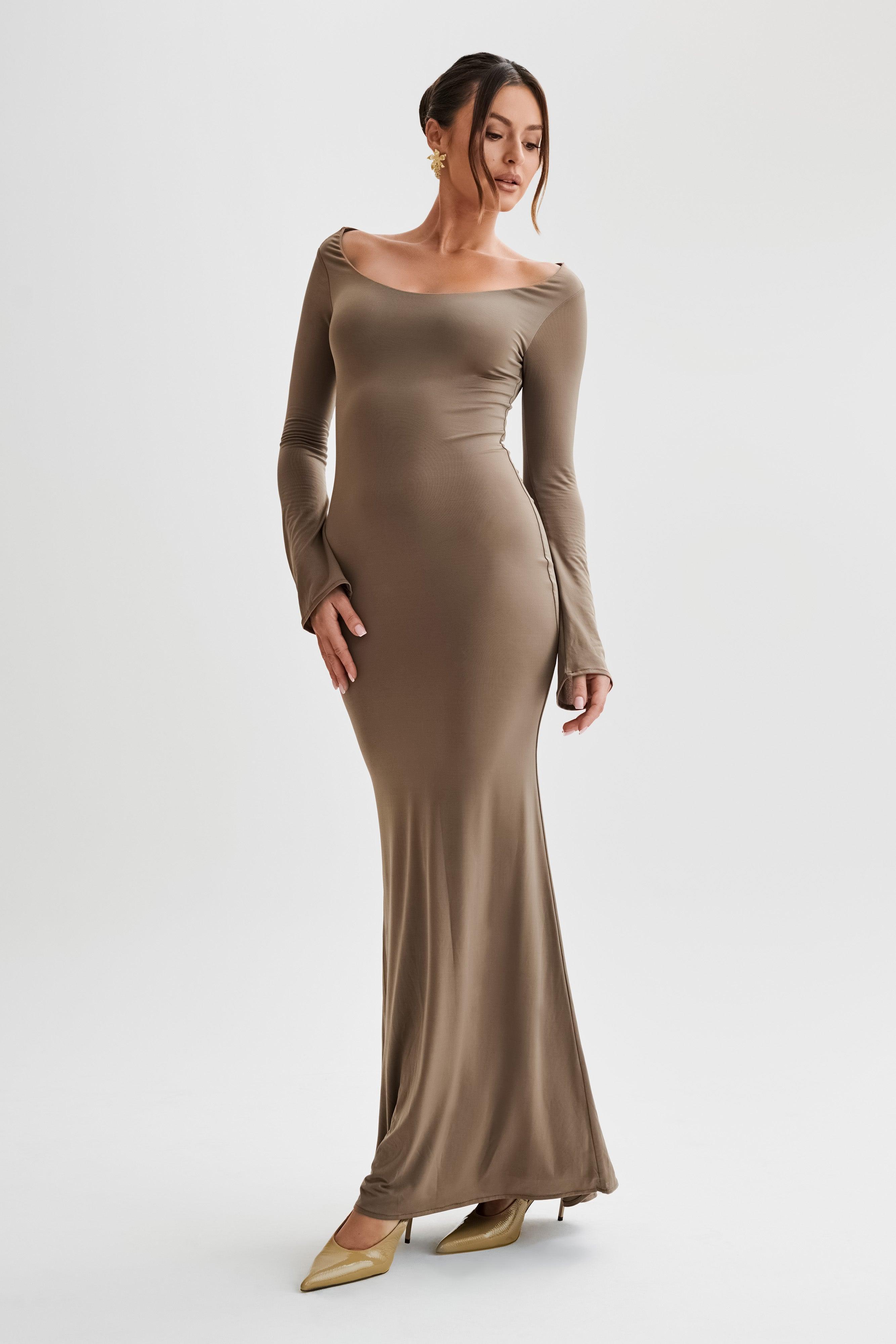 Millicent Slinky Long Sleeve Maxi Dress - Coco Product Image