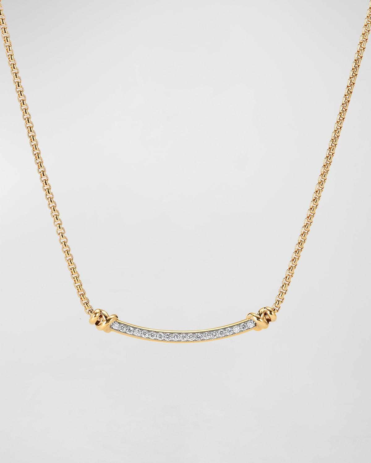 Womens Helena Necklace In 18K Yellow Gold With Diamonds Product Image