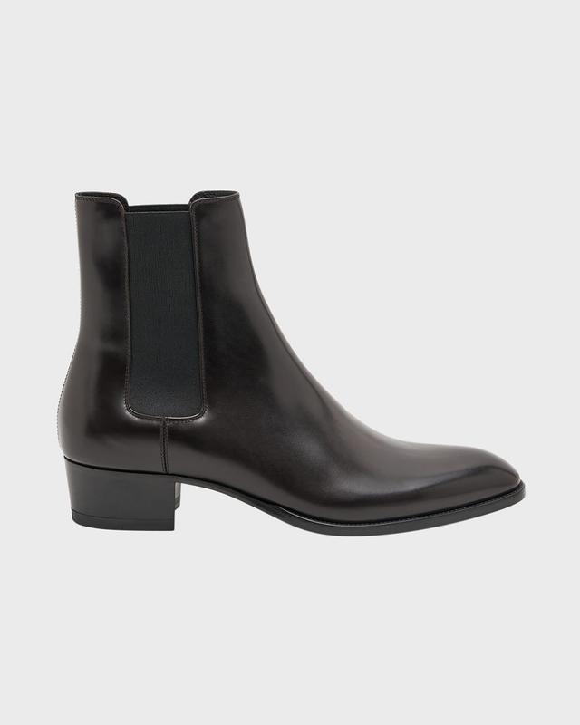 Mens Wyatt 40 Leather Chelsea Boots Product Image