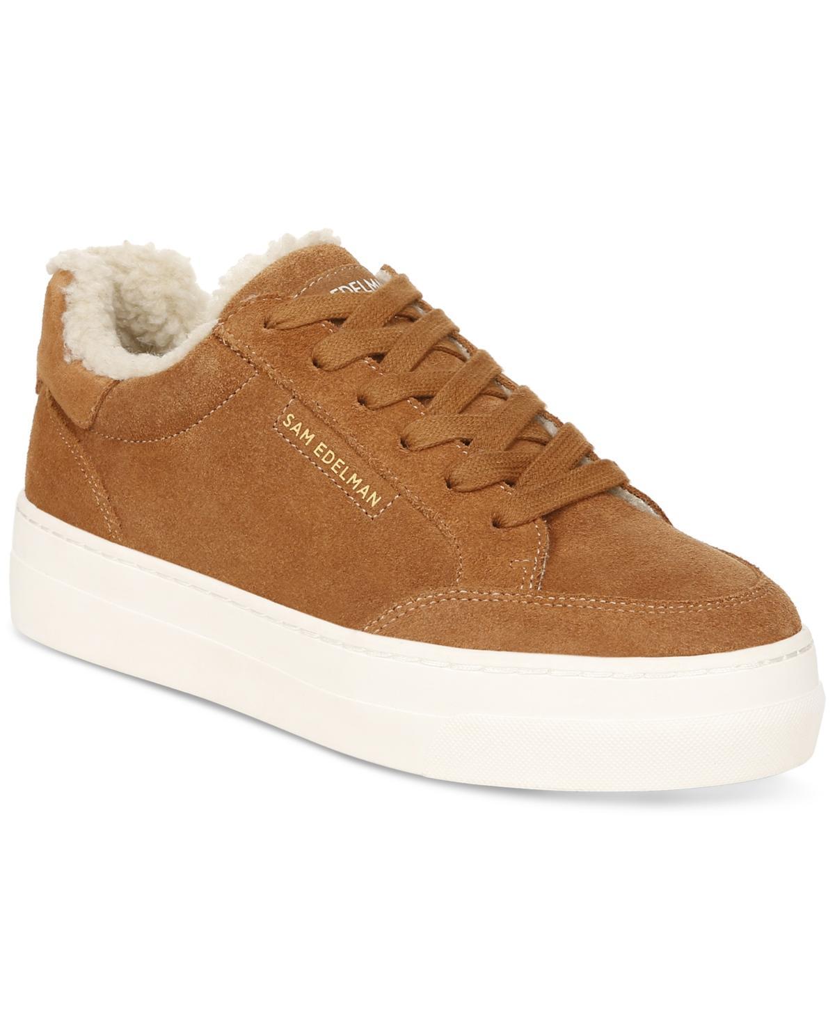 Sam Edelman Womens Wess Cozy Lace-Up Low-Top Sneakers Product Image