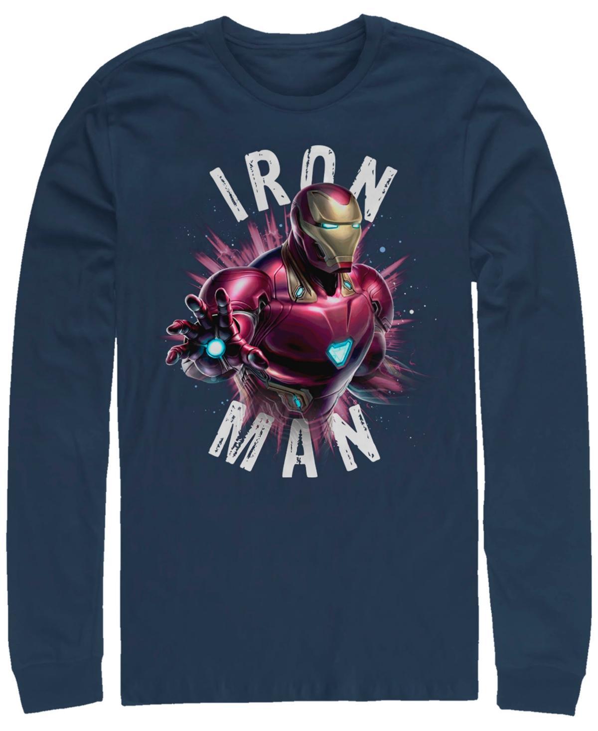 Mens Marvel Avengers Endgame Iron Man Tee Blue Product Image