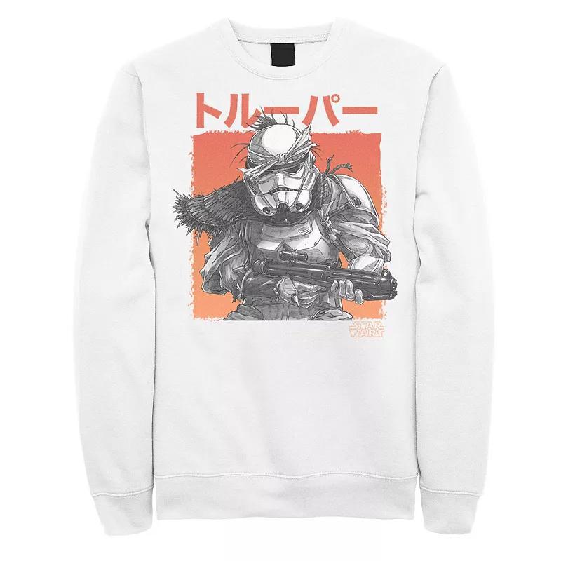 Mens Star Wars Visions Grunge Stormtrooper Graphic Fleece Product Image