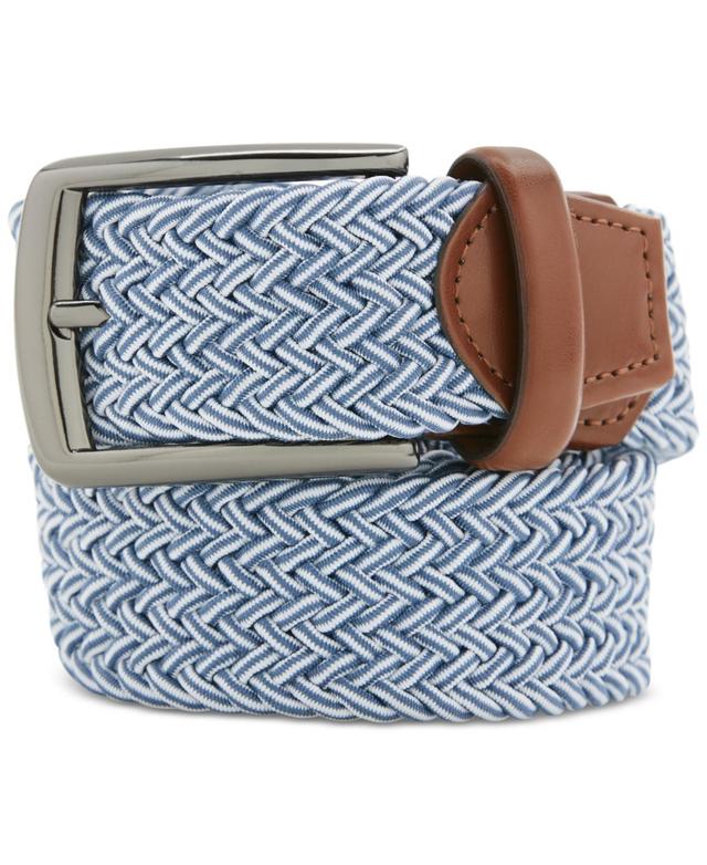 Perry Ellis Portfolio Mens Happy Blue Stretch Woven Belt Product Image