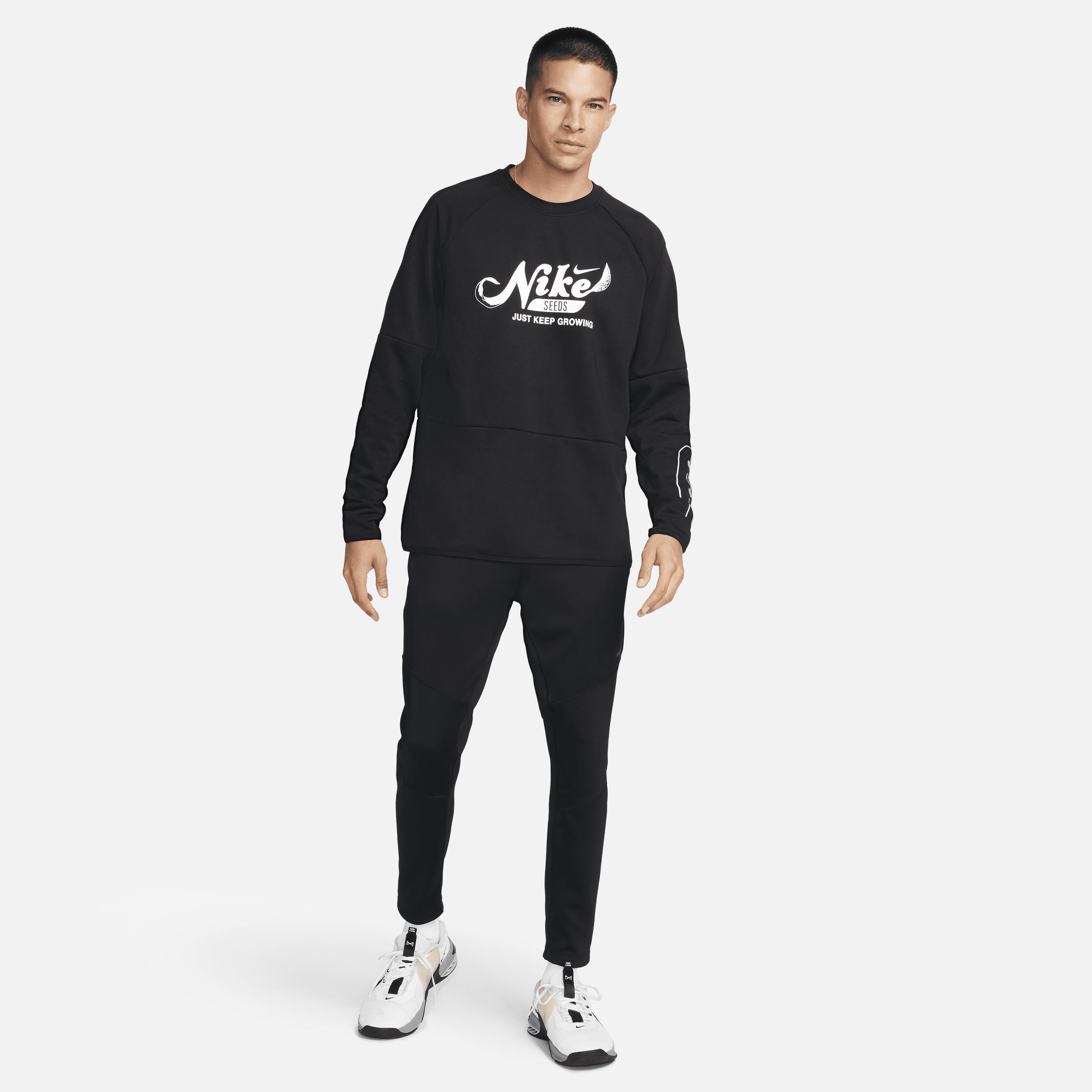 Nike Men's Dri-FIT Fleece Fitness Crew-Neck Top Product Image