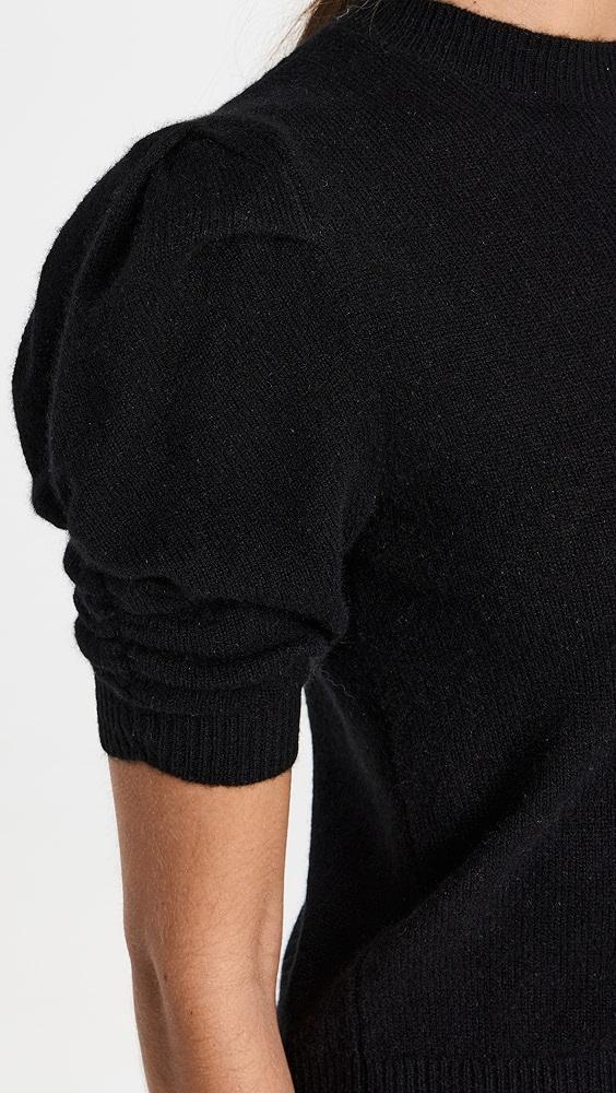 FRAME Ruched Sleeve Cashmere Sweater | Shopbop Product Image