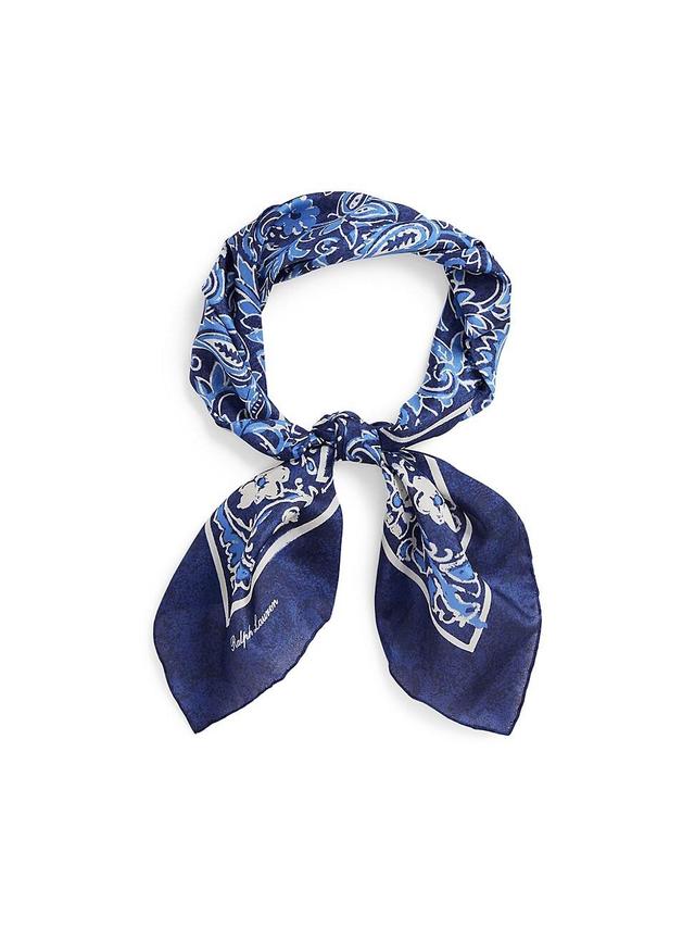 Mens Paisley Print Silk Neckerchief Product Image