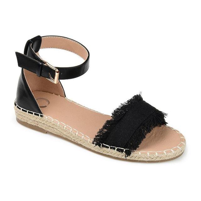 Journee Collection Tristeen Womens Espadrille Sandals Brown Product Image