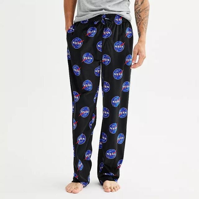 Mens NASA Fleece Pajama Pants Product Image