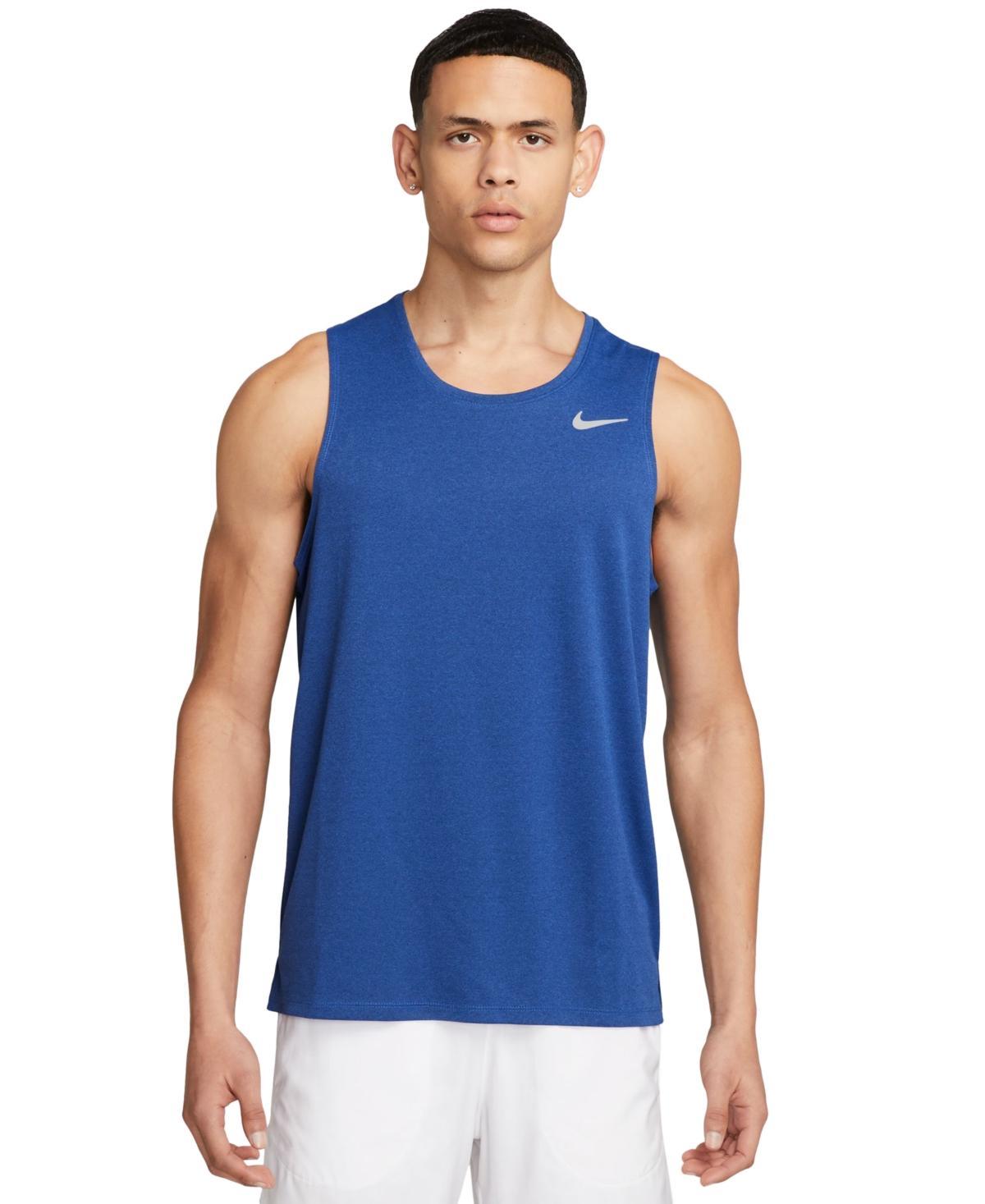 Nike Mens Miler Dri-fit Running Tank - Particle Grey Product Image