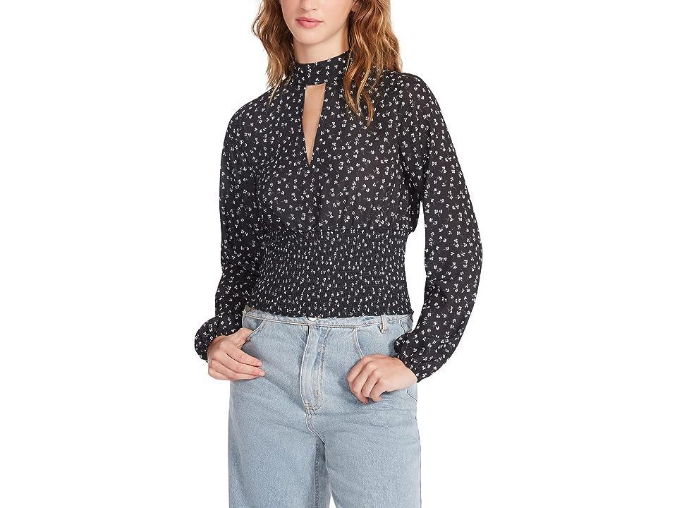 Steve Madden Olivia Top (Black) Women's Clothing Product Image