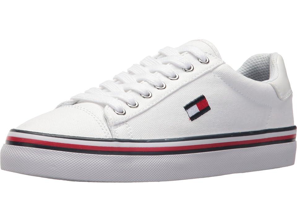 Tommy Hilfiger Fressian (White Multi Fabric) Women's Shoes Product Image