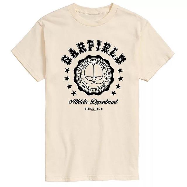 Mens Garfield Varsity Seal Graphic Tee Ivory Product Image