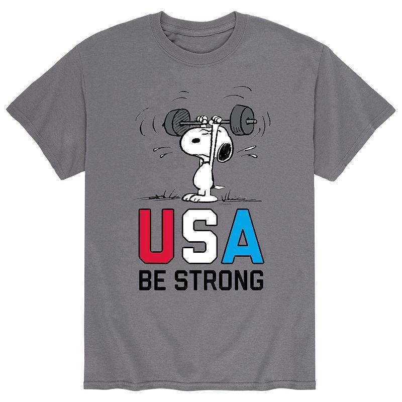 Mens Peanuts Snoopy USA Be Strong Tee Product Image