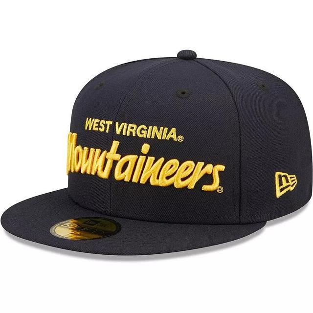 Mens New Era West Virginia Mountaineers Griswold 59FIFTY Fitted Hat Blue Product Image