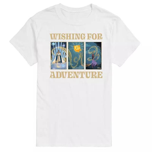 Disneys Wish Mens Wish For Adventure Graphic Tee White Product Image