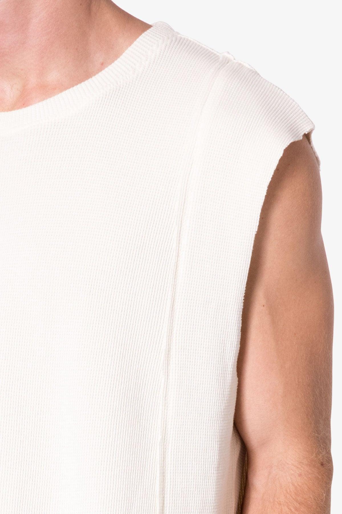 Paneled Knit Tank - Cream Product Image